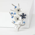 Alloy Pearl Peach Blossom Branch Brooch For Elegant Apparel Accessories view 4