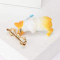 Alloy Enamel Cartoon Dog Brooch Pin For Fashion Lapel Decoration view 3