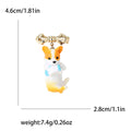 Alloy Enamel Cartoon Dog Brooch Pin For Fashion Lapel Decoration view 5
