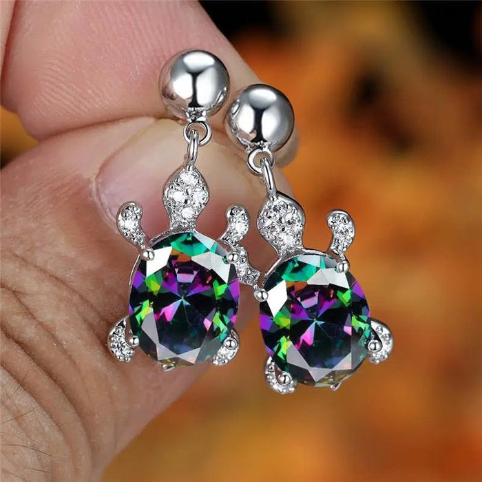 Creative Animal Turtle Stud Earrings, European American Fashion Trendy Ear Jewelry For Women