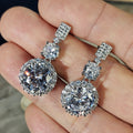 Bold Round Sparkling Earrings For Women, French Hong Kong Style Banquet Luxury Jewelry view 2