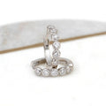 Trendy Micro Pave Circle Huggie Earrings For Women Sweet Versatile Fashion Ear Cuff Jewelry view 6