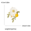 Mother Of Pearl Daisy Brooch Pin For Shirt And Floral Decoration view 5