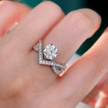 2023 New Crown Ring For Women, European American Light Luxury Coronation Wing Fashion Jewelry view 4