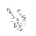 Irregular Long Pearl Alloy Sweater Necklace, Vintage Geometric Light Luxury Fashion Jewelry view 5