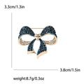 Alloy Rhinestone Bow Brooch Pin For Coats Cardigans And Scarves view 5