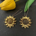 Oversized Ethnic Style Drop Earrings, European Retro Heavy Craft Creative Ear Hooks view 4