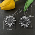 Oversized Ethnic Style Drop Earrings, European Retro Heavy Craft Creative Ear Hooks view 5