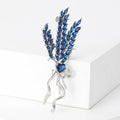 Alloy Zircon Wheat Brooch For Suit Jacket Apparel Accessories view 2