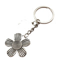 Metal Simple Flower Keychain For Bag Charm Gift view 5