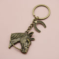 Metal Minimalist Horse Head Keychain Bag Charm Gift view 6