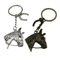 Metal Minimalist Horse Head Keychain Bag Charm Gift view 5