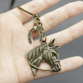 Metal Minimalist Horse Head Keychain Bag Charm Gift view 4