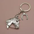 Metal Minimalist Horse Head Keychain Bag Charm Gift view 3