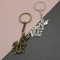Zinc Alloy Simple Dragon Keychain Bag Charm Gift view 1