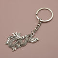 Zinc Alloy Simple Dragon Keychain Bag Charm Gift view 3