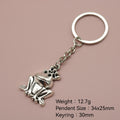 Zinc Alloy Frog Keychain Animal Bag Charm Gift view 2