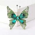 Metal Alloy Rhinestone Butterfly Brooch For Coats Sweaters And Apparel view 6