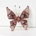 Metal Alloy Rhinestone Butterfly Brooch For Coats Sweaters And Apparel view 4