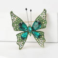 Metal Alloy Rhinestone Butterfly Brooch For Coats Sweaters And Apparel view 2