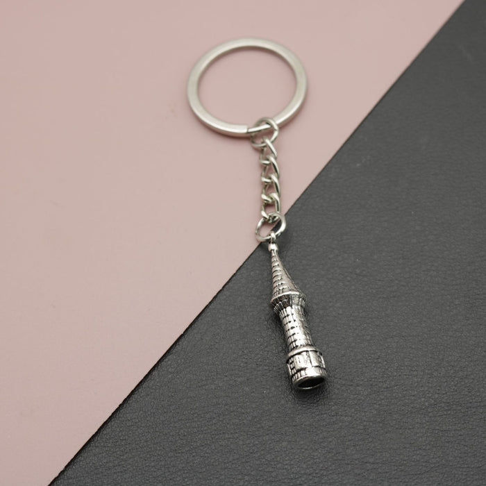 Zinc Alloy Lighthouse Keychain Bag Charm Gift