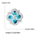 Alloy Crystal Four Leaf Clover Brooch Pin For Sweaters And Suits view 5