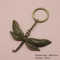 Alloy Dragonfly Keychain Bag Charm view 2