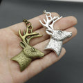 Zinc Alloy Deer Head Keychain Bag Charm view 4
