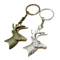 Zinc Alloy Deer Head Keychain Bag Charm view 5