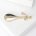 Alloy Mother Of Pearl Pipa Brooch Pin For Suit Decoration view 3