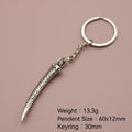 Metal Horn Keychain Key Ring view 2