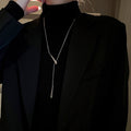 Light Luxury Alloy Geometric Waterdrop Pendant Sweater Necklace for Women view 1