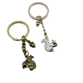 Zinc Alloy Squirrel And Pine Cone Keychain Cute Gift view 5
