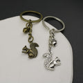 Zinc Alloy Squirrel And Pine Cone Keychain Cute Gift view 4