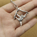 Zinc Alloy Minimal Gorilla Keychain Bag Charm Key Ring view 3