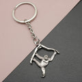 Zinc Alloy Minimal Gorilla Keychain Bag Charm Key Ring view 1