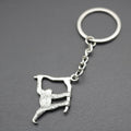 Zinc Alloy Minimal Gorilla Keychain Bag Charm Key Ring view 4