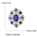 Alloy Oval Rhinestone Brooch Pin For Shawls Coats And Jackets view 5