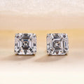 Classic Square Sugar Crystal Stud Earrings European Court Style Princess Earrings view 2
