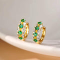 Luxury Geometric Ear Cuffs Contrast Color Rhombus Marquise Women's French Style Earrings view 1