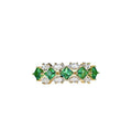 Luxury Geometric Ear Cuffs Contrast Color Rhombus Marquise Women's French Style Earrings view 5