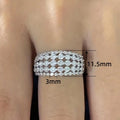 Luxury French Romantic Multi Layer Shiny Statement Ring Fashion Versatile Jewelry view 4