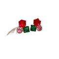 Korean Style Alloy Geometric Round Square Stud Earrings For Women Minimalist Trendy Ear Jewelry view 5