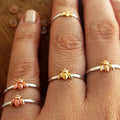 Two Tone Honey Bee Ring For Women, European American Cute Animal Fresh Style Fashion Ring view 3