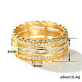 Fashion Micro Pave Zircon Statement Ring For Women, Luxurious Floral Cocktail Finger Jewelry view 5