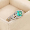 Elegant Palace Style Statement Ring, Sparkling Luxury Fashion Finger Ring For Women view 4