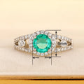 Elegant Palace Style Statement Ring, Sparkling Luxury Fashion Finger Ring For Women view 5