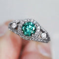 Elegant Palace Style Statement Ring, Sparkling Luxury Fashion Finger Ring For Women view 1