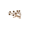 European American Christmas Reindeer Brooch With Rhinestones Luxury Clothing Accessory Pin view 5