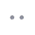 Minimalist Small Round Zircon Stud Set Elegant Luxury Geometric Tiny Sparkle Jewelry Earrings view 5